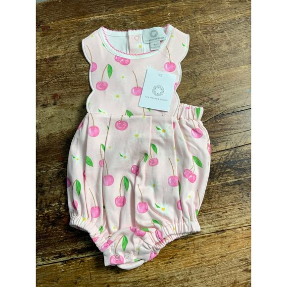 The Proper‎ Peony The Cherry Bloom Girl Bubble NWT size 9mo - Picture 2 of 5